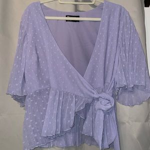 ASOS purple wrap top, size 12